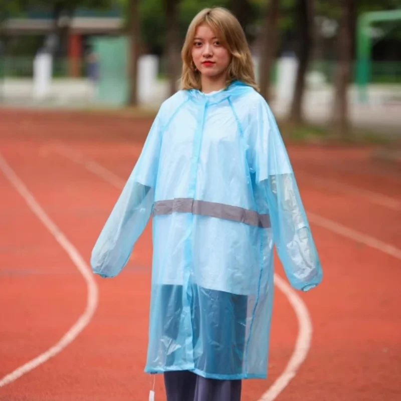 Man Women TPU Transparent Lng Sleeve Reflective Stripe Hooded Zipper Tops Rainproof Jacket Coat Couple Outdoor Sports Costumes
Man Women TPU Transparent Lng Sleeve Reflective Stripe Hooded Zipper Tops Rainproof Jacket Coat Couple Outdoor Sports Costumes