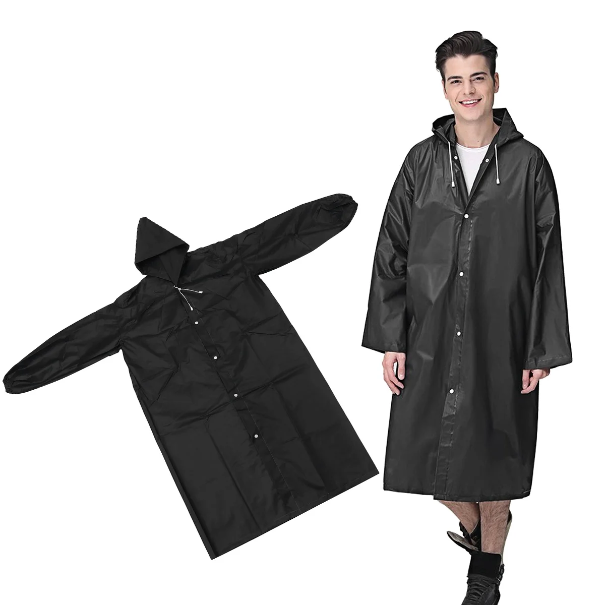 1pcs Adult Raincoat Waterproof Reusable Lightweight Rain Poncho For Outdoor Hiking Camping Travel Black With Elastic Cuff
1pcs Adult Raincoat Waterproof Reusable Lightweight Rain Poncho For Outdoor Hiking Camping Travel Black With Elastic Cuff