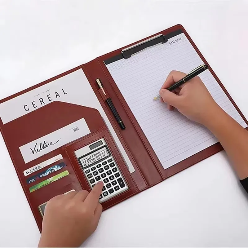 A4 Document Bags PU Leather File Folder Calculator Binder Organizer Business Contract Storage Manager Portfolio Office Supplies
A4 Document Bags PU Leather File Folder Calculator Binder Organizer Business Contract Storage Manager Portfolio Office Supplies