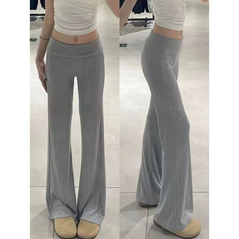 American Style Low Waist Bell Bottom Pants Women's Autumn New Style Yoga Sports Sweatpants Slimming Casual Cotton Pants
American Style Low Waist Bell Bottom Pants Women's Autumn New Style Yoga Sports Sweatpants Slimming Casual Cotton Pants