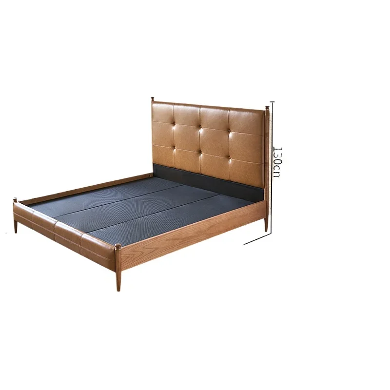 French retro solid wood soft bag bed, medium and ancient style light luxury high-end double bed
French retro solid wood soft bag bed, medium and ancient style light luxury high-end double bed