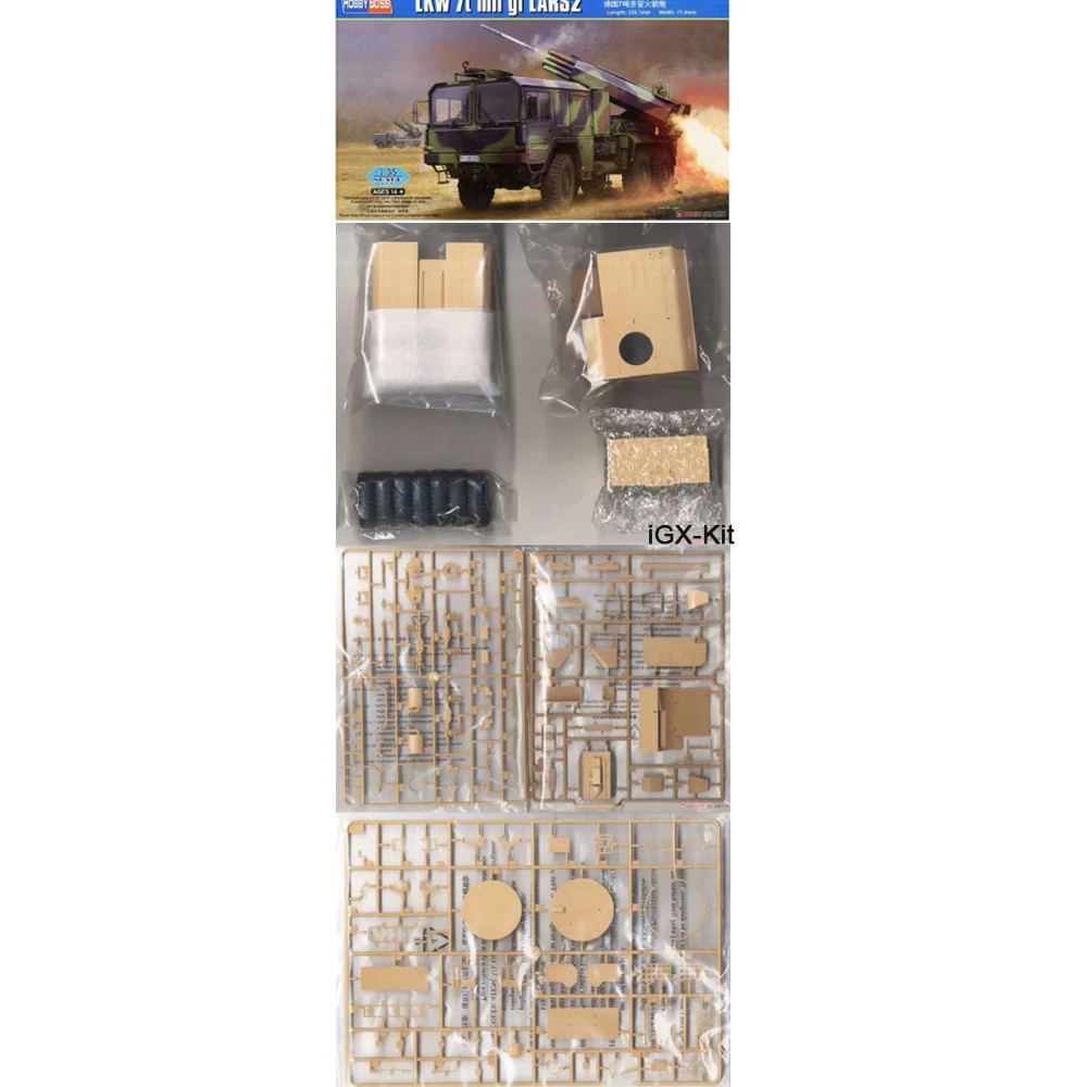 Hobbyboss 85521 Масштабная модель 1/35: Грузовик-ракетоносец LKW 7T Mil GL LARS2, набор для сборки пластиковой модели, игрушка для хобби
Hobbyboss 85521 Масштабная модель 1/35: Грузовик-ракетоносец LKW 7T Mil GL LARS2, набор для сборки пластиковой модели, игрушка для хобби