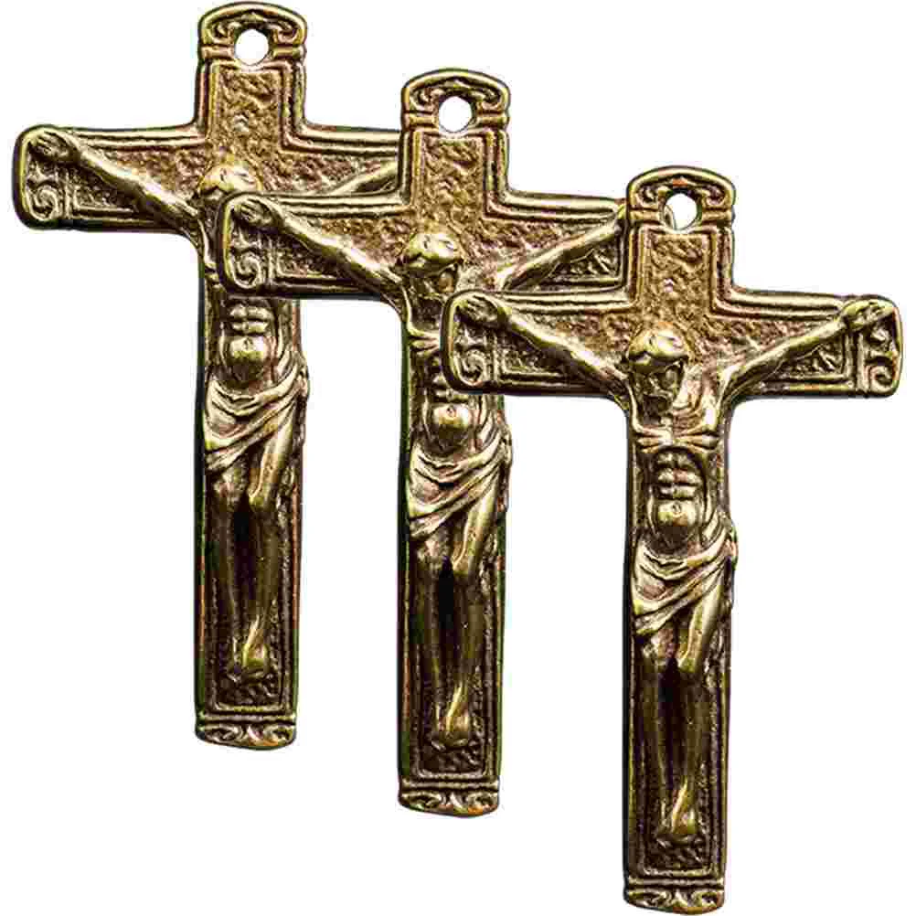 Jesus Cross Craft Pendant Charms Keychain Accessories DIY Copper for Necklace Ring Hanging Vintage Ornaments
Jesus Cross Craft Pendant Charms Keychain Accessories DIY Copper for Necklace Ring Hanging Vintage Ornaments