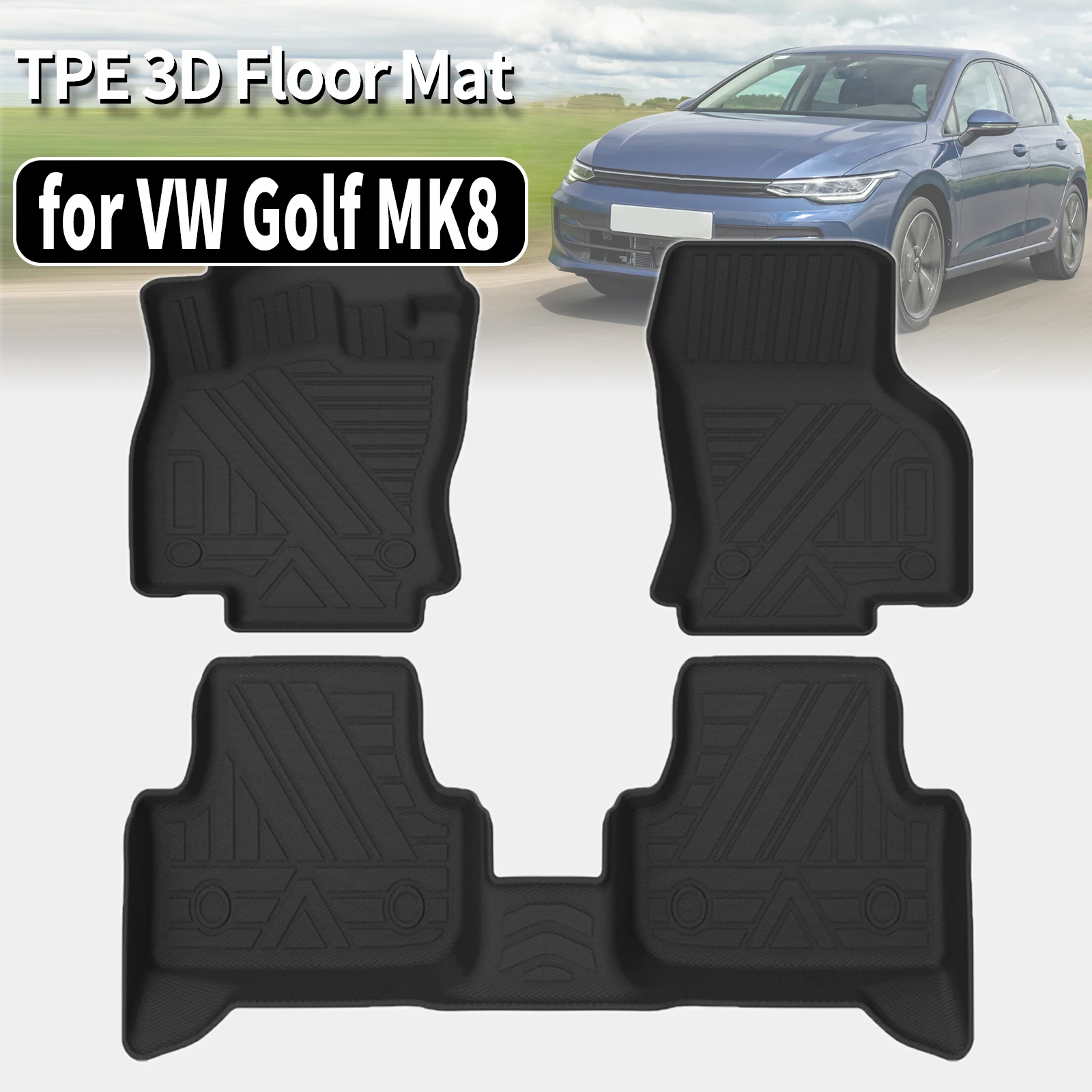 for VW Golf 8 MK8 2021-2026 TPE Floor Mat & Trunk Pad Waterproof Non-Slip Easy Clean Car Accessories
for VW Golf 8 MK8 2021-2026 TPE Floor Mat & Trunk Pad Waterproof Non-Slip Easy Clean Car Accessories