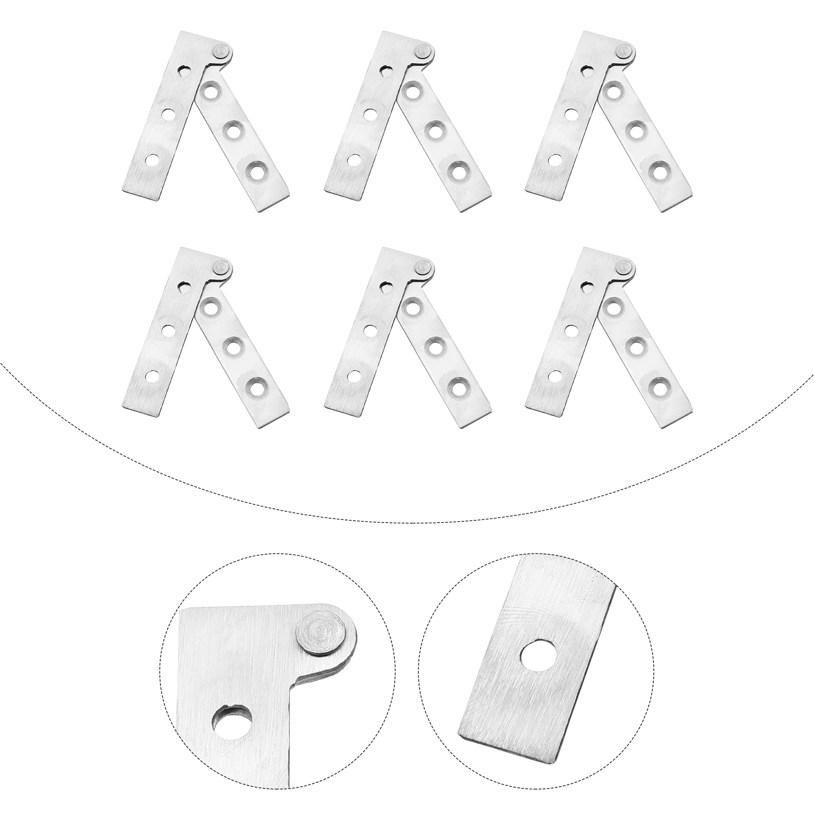 6pcs Stainless Steel Hidden Hinges Durable Kitchen Cabinet Door Aluminum Frame Rotating Hinges Easy Installation Reliable Use
6pcs Stainless Steel Hidden Hinges Durable Kitchen Cabinet Door Aluminum Frame Rotating Hinges Easy Installation Reliable Use