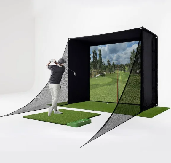 Набор сумок для симулятора гольфа, сетчатая клетка для тренировок в помещении с двойной занавеской в рамке
Набор сумок для симулятора гольфа, сетчатая клетка для тренировок в помещении с двойной занавеской в рамке