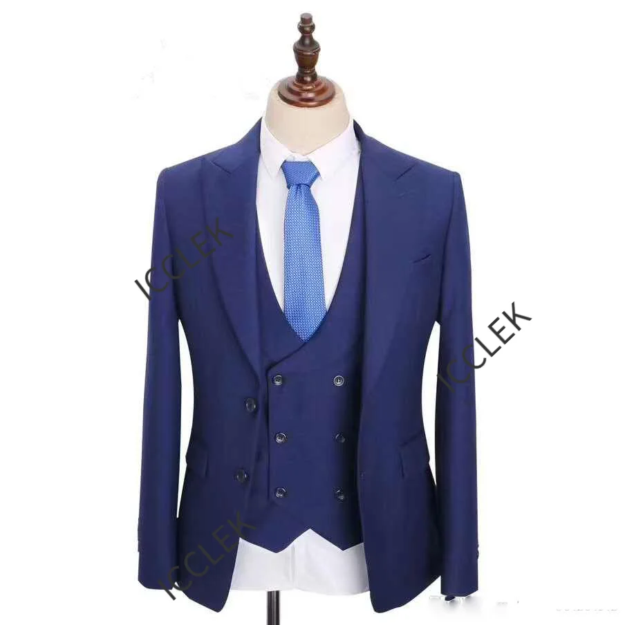 2022 New Arrival Two Buttons Groomsmen Peak Lapel Groom Tuxedos Men Suits Wedding/Prom Best Man Blazer ( Jacket+Pants+Vest+Tie)
2022 New Arrival Two Buttons Groomsmen Peak Lapel Groom Tuxedos Men Suits Wedding/Prom Best Man Blazer ( Jacket+Pants+Vest+Tie)