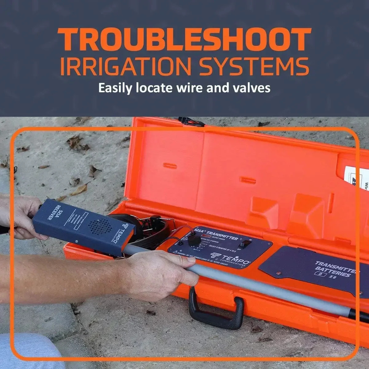 Pro900 Advanced Digital UndergrTEMPO Communications 521A Irrigation Sprinkler Valve Locator Tool | Irrigation Wire Tracer
Pro900 Advanced Digital UndergrTEMPO Communications 521A Irrigation Sprinkler Valve Locator Tool | Irrigation Wire Tracer