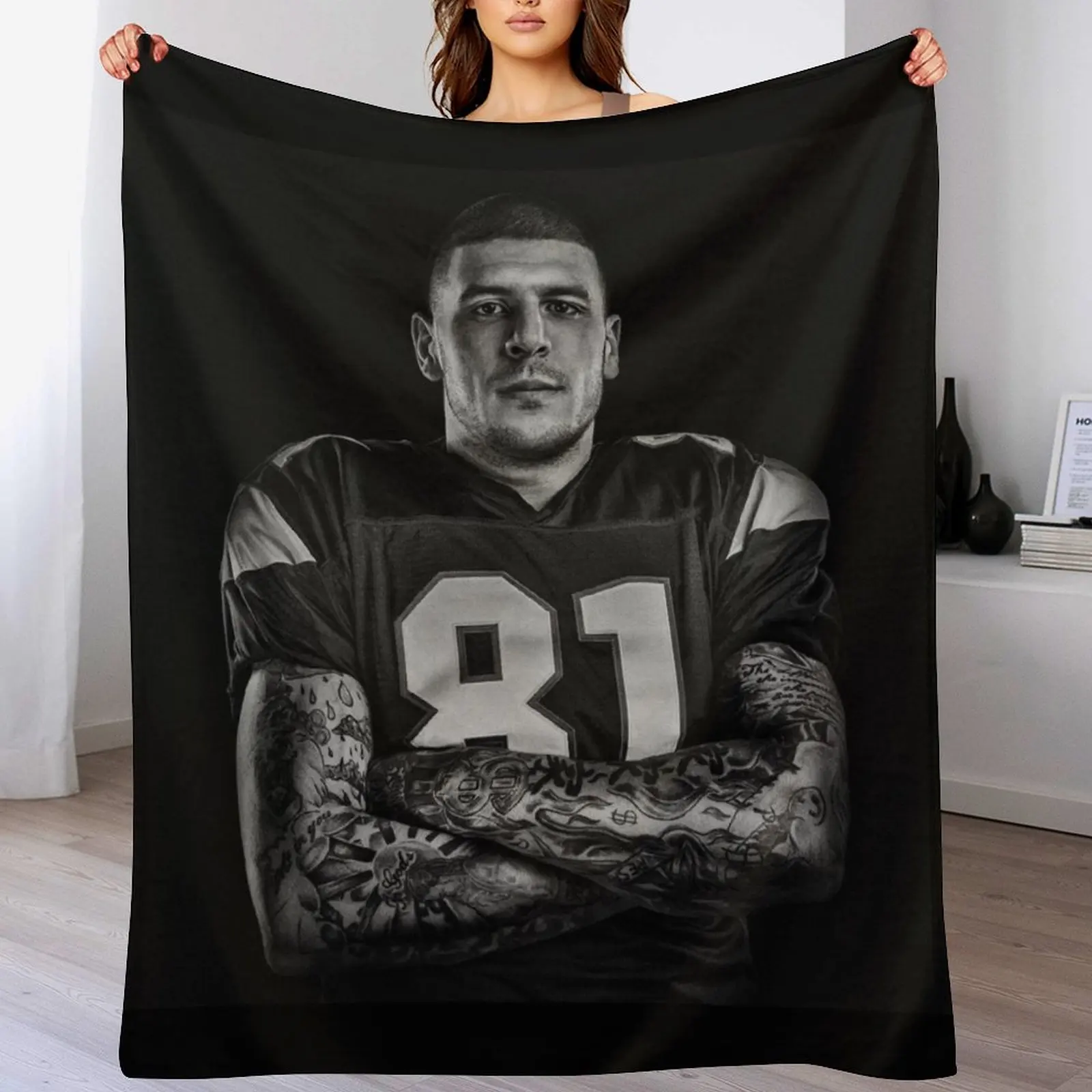 Aaron Hernandez Throw Blanket Thin Soft Blanket for Summer Night Sleeping
Aaron Hernandez Throw Blanket Thin Soft Blanket for Summer Night Sleeping