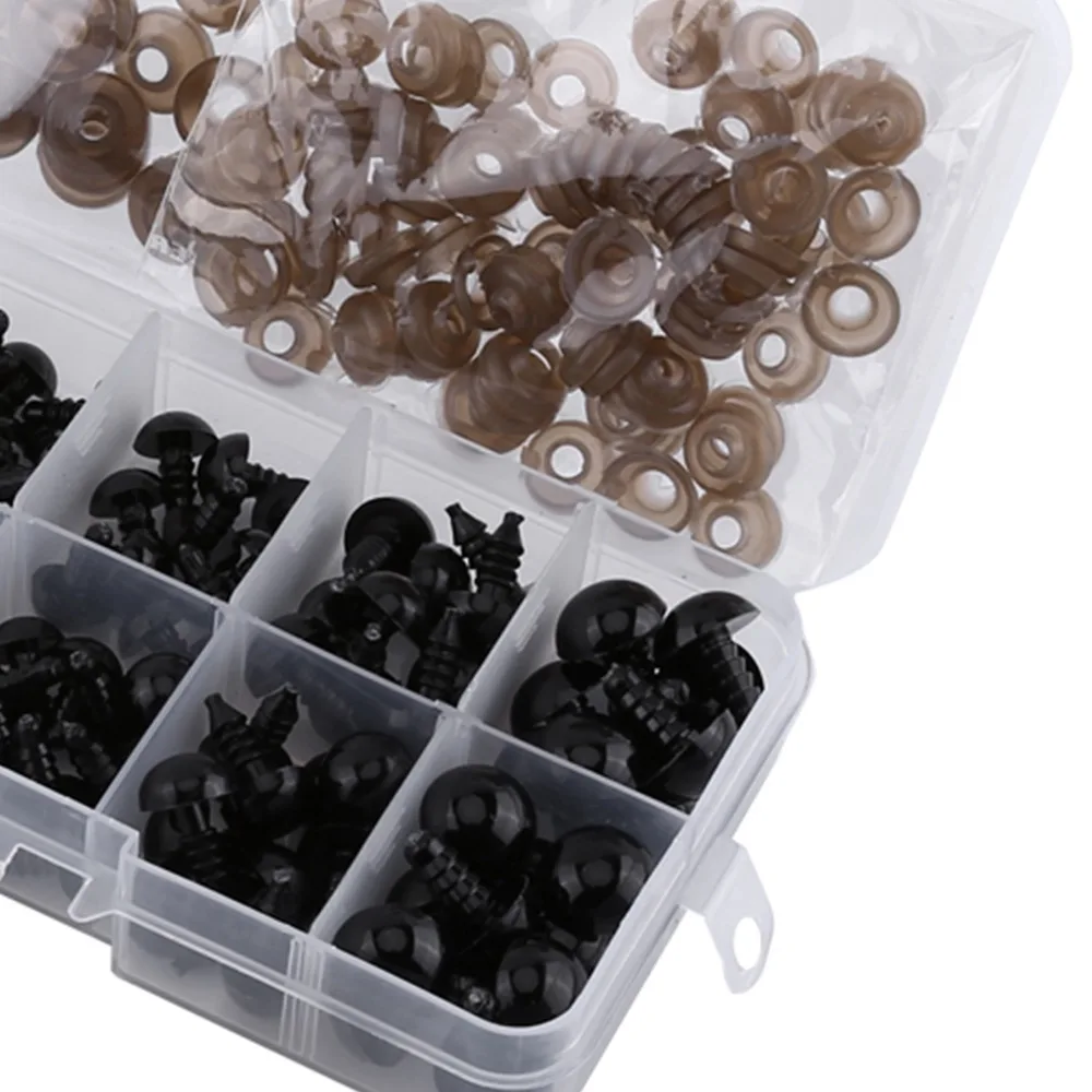 200 PCS Accessories Black Eyes Plastic Various Sizes Eyes 6-12mm With Washers Plastic Eyes Animals
200 PCS Accessories Black Eyes Plastic Various Sizes Eyes 6-12mm With Washers Plastic Eyes Animals