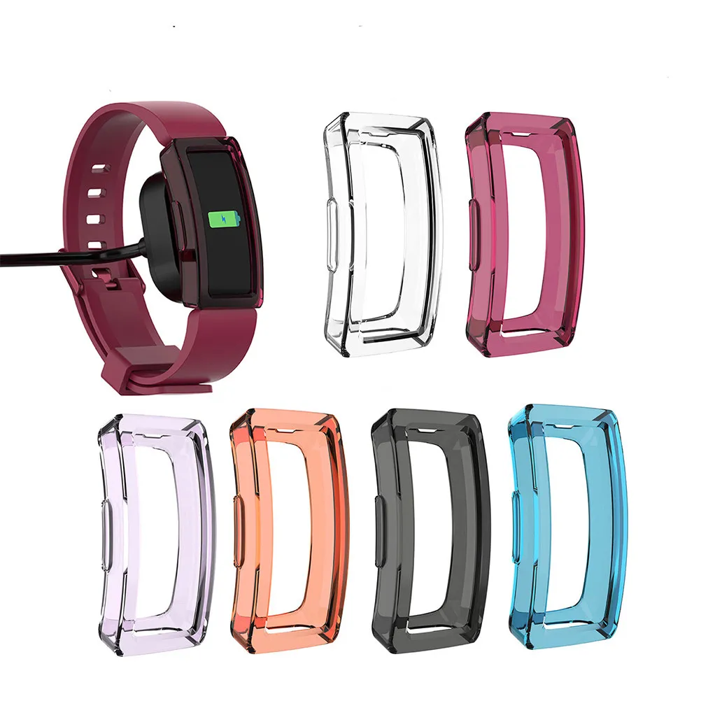 6Pcs Tpu Watch Protective Case Transparent Design Precise Cutouts Easy Install Remove Dirt Damage Protection Inspire Hr