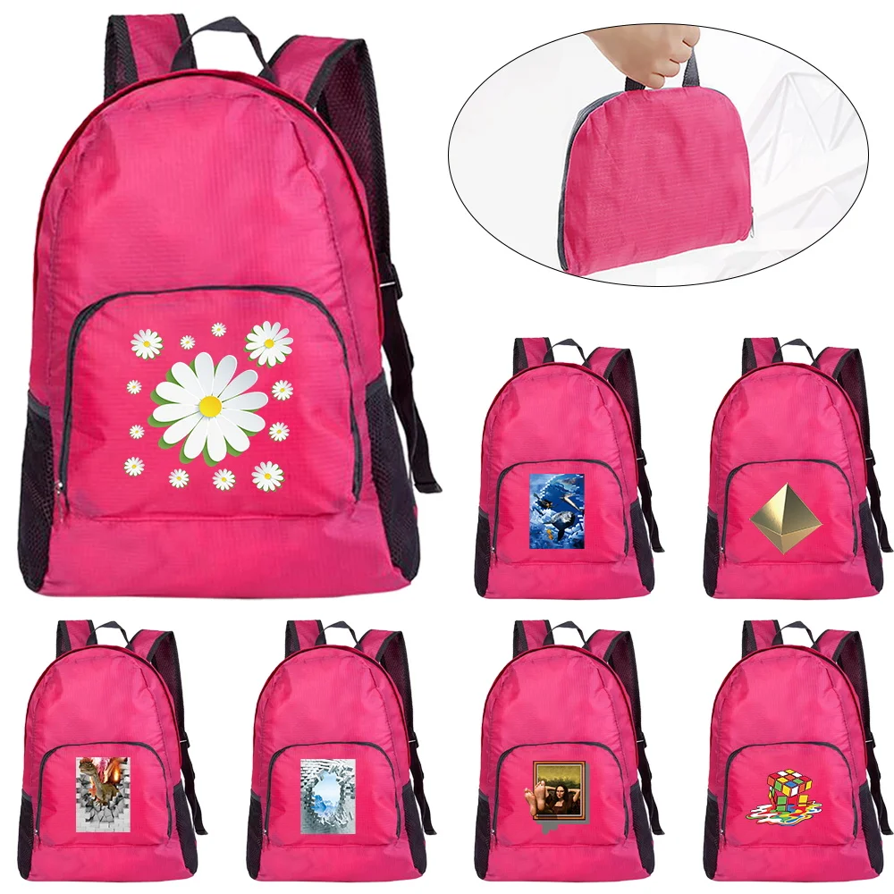 Foldable Outdoor Bag Foldable 3D Printed Lightweight Folding Backpack Hiking Ultra-light Pink Travel Sports Storage Backpack
Foldable Outdoor Bag Foldable 3D Printed Lightweight Folding Backpack Hiking Ultra-light Pink Travel Sports Storage Backpack