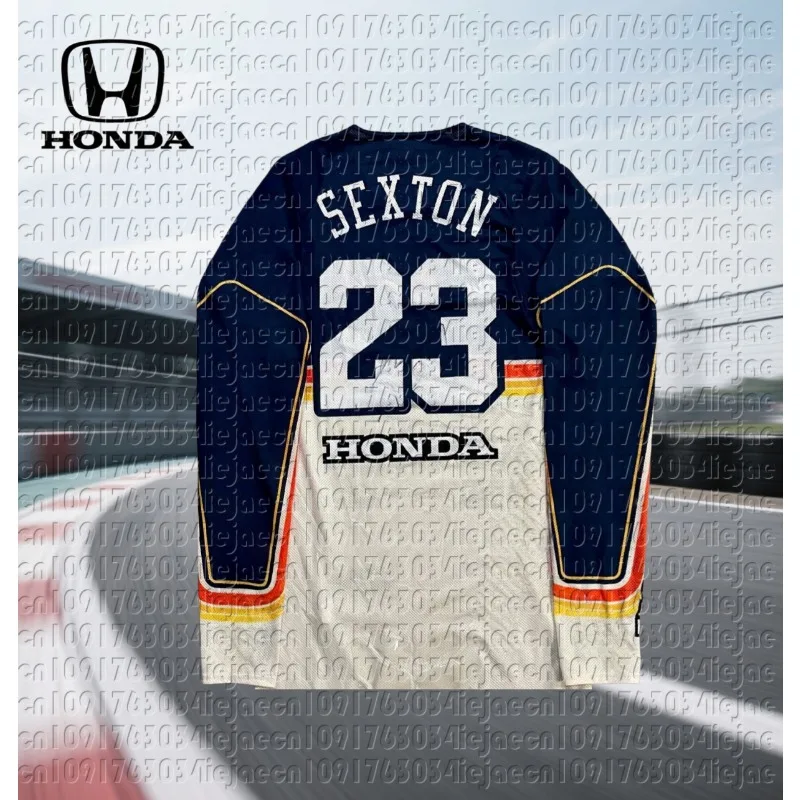 Футболка Honda Latest 2026 для внедорожного мотоцикла Mountain # 23, дышащий трикотаж, быстросохнущий гоночный топ, удобный выбор для гонщиков
Футболка Honda Latest 2026 для внедорожного мотоцикла Mountain # 23, дышащий трикотаж, быстросохнущий гоночный топ, удобный выбор для гонщиков