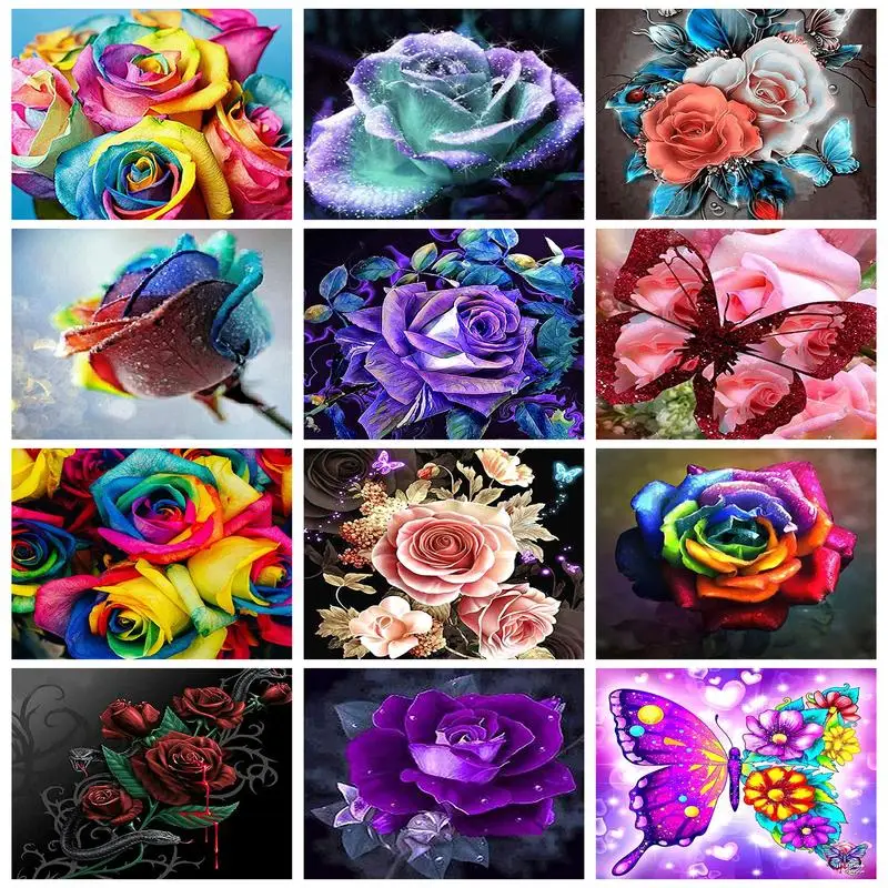 RUOPOTY Diamond Painting Colorful Rose Full Round/Square Embroidery Flower Mosaic Rhinestone Home Decoration
RUOPOTY Diamond Painting Colorful Rose Full Round/Square Embroidery Flower Mosaic Rhinestone Home Decoration