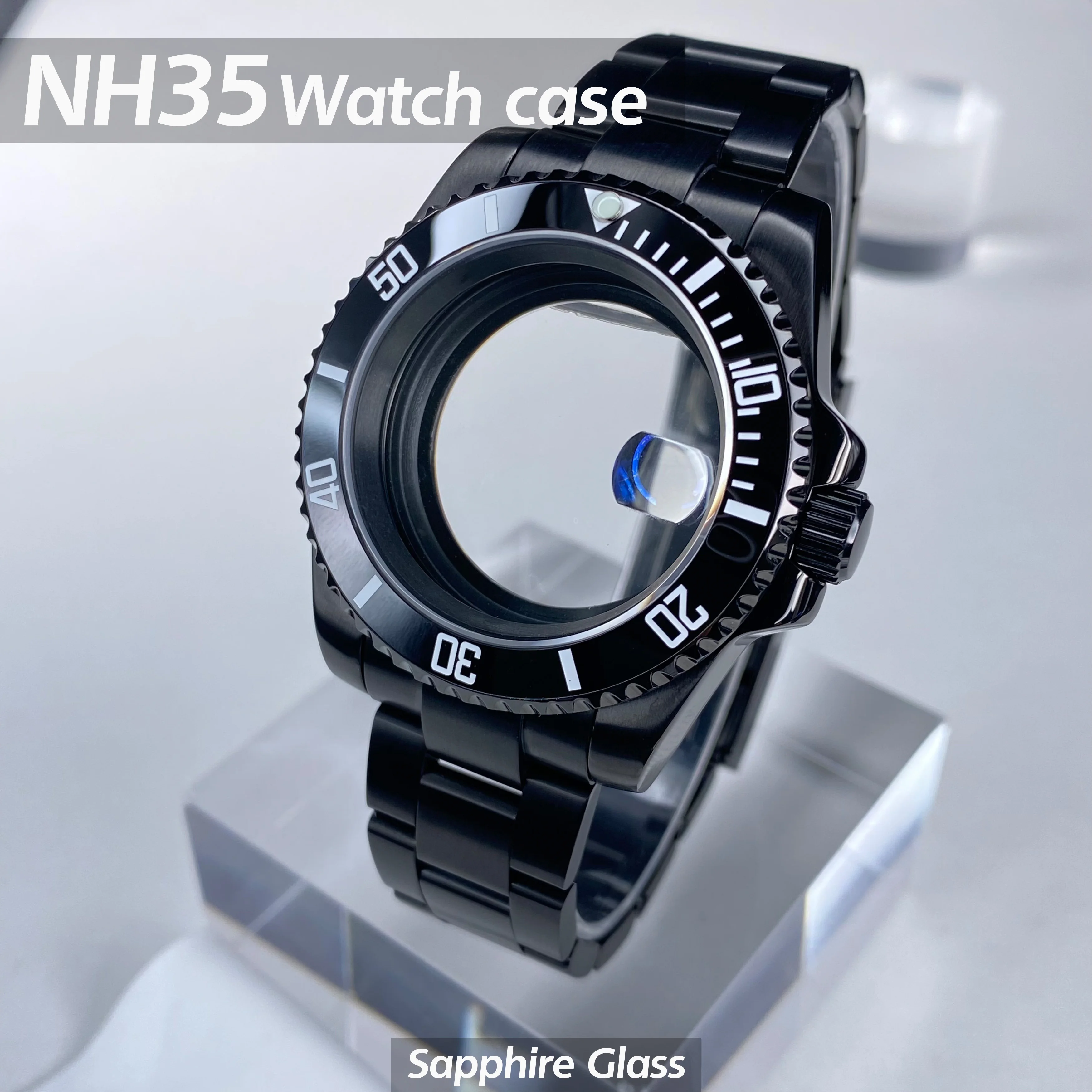Корпус часов NH35, 40 мм, GMT/SUB, сапфировое стекло, нержавеющая сталь, подходит для механизма NH35, NH36, циферблат 28,5 мм, 20 мм, ремешки для часов, аксессуары
Корпус часов NH35, 40 мм, GMT/SUB, сапфировое стекло, нержавеющая сталь, подходит для механизма NH35, NH36, циферблат 28,5 мм, 20 мм, ремешки для часов, аксессуары