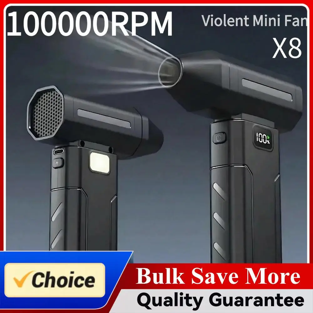 X8 Adjustable Mini Dust Snow Blower Turbo Fan Powerful Blower High Speed 5-Gear Compressed Air Duster for Computer, Keyboard
X8 Adjustable Mini Dust Snow Blower Turbo Fan Powerful Blower High Speed 5-Gear Compressed Air Duster for Computer, Keyboard