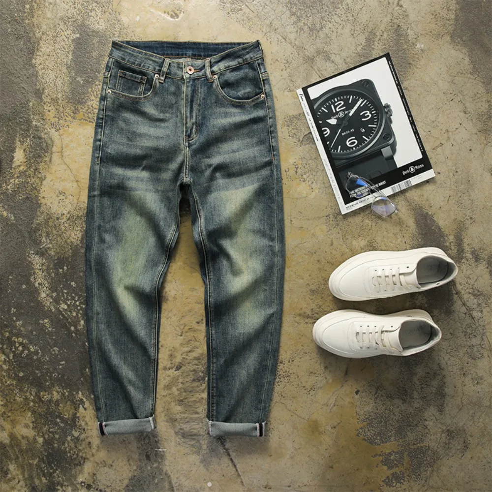Micro-stretch trousers slim retro jeans men's spring and summer 2025 Korean style trendy casual trousers
Micro-stretch trousers slim retro jeans men's spring and summer 2025 Korean style trendy casual trousers