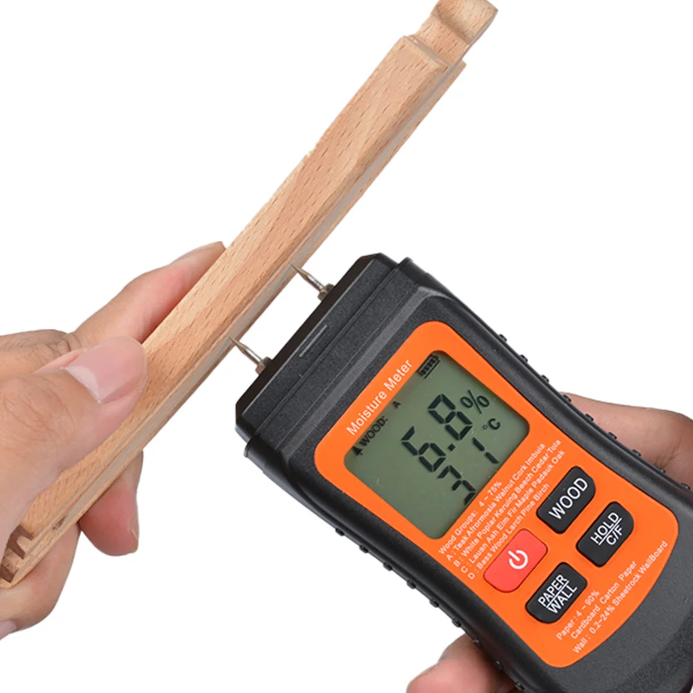 Wood Moisture Meter Black Lcd Digital Hygrometer For Paper Wall Floor Timber Damp Detection Fast Reading
Wood Moisture Meter Black Lcd Digital Hygrometer For Paper Wall Floor Timber Damp Detection Fast Reading