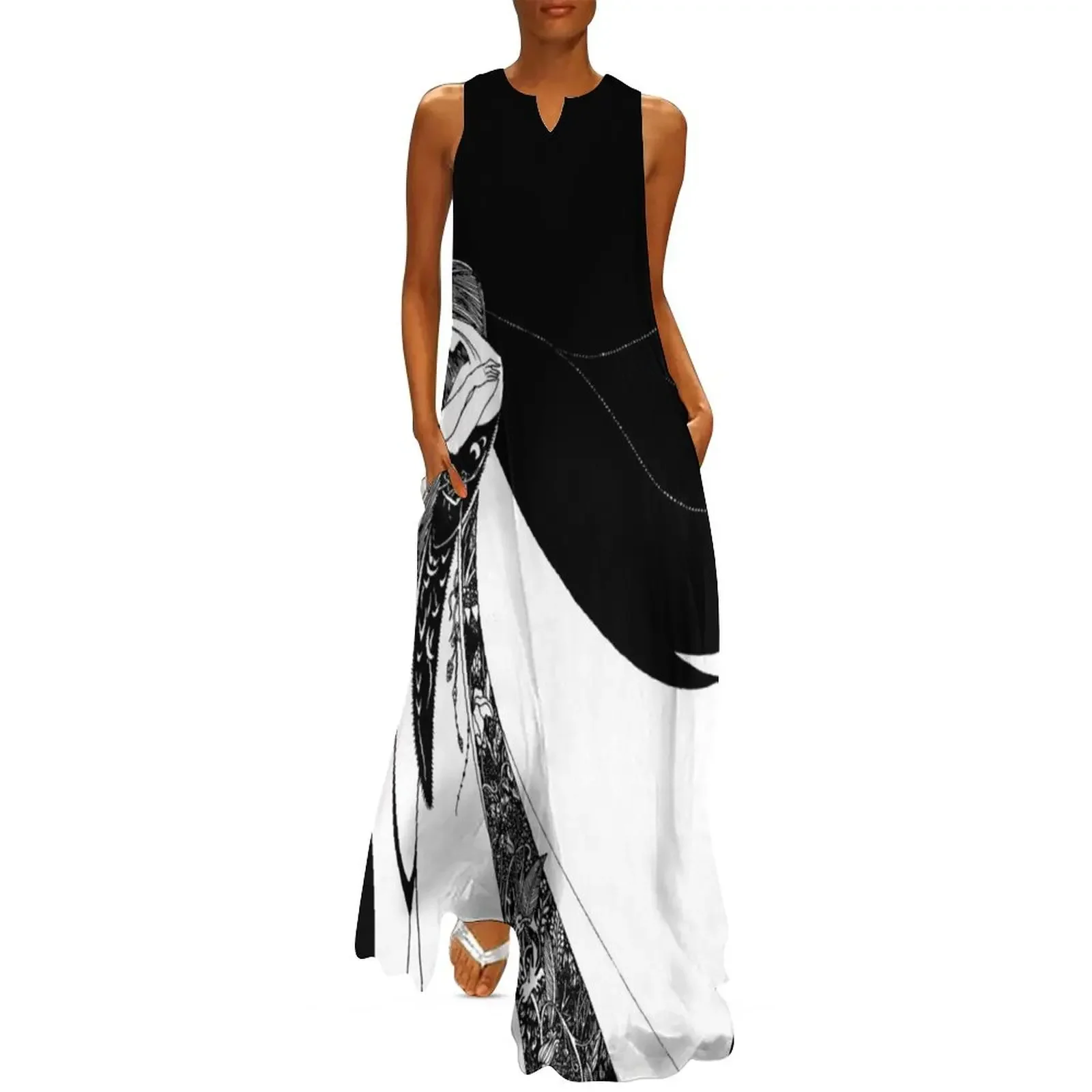 Enhanced Aubrey Beardsley La Ballerina (c.1983) on Black Long Dress cocktail dresses summer dress Dress
Enhanced Aubrey Beardsley La Ballerina (c.1983) on Black Long Dress cocktail dresses summer dress Dress