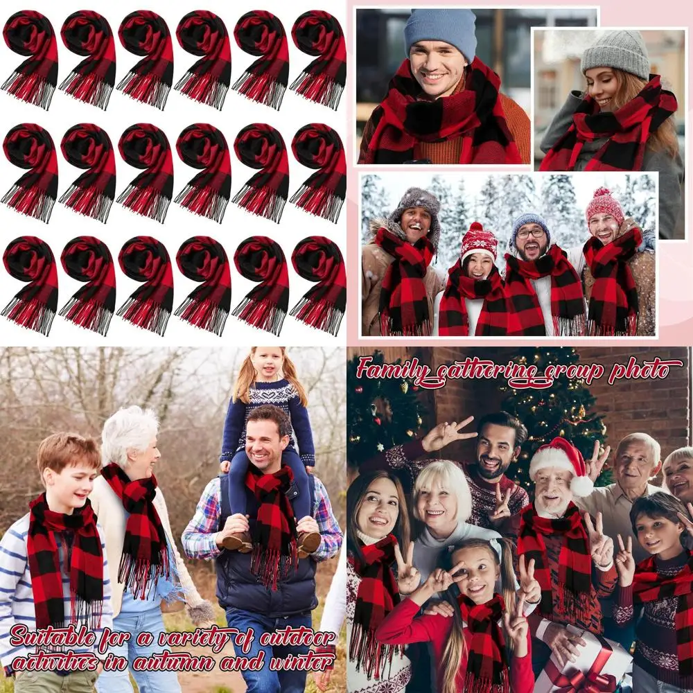 Bulk 18-Piece Winter Plaid Scarves with Tassels - Soft & Warm Unisex for Christmas
Bulk 18-Piece Winter Plaid Scarves with Tassels - Soft & Warm Unisex for Christmas
