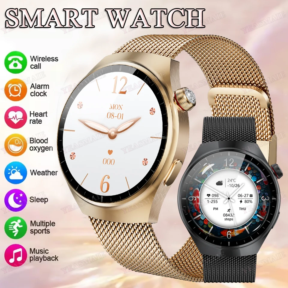 Новые 1,27-дюймовые умные часы AMOLED, женские таймеры, спортивные часы для фитнеса, водонепроницаемые часы с голосовым помощником для вызова, женские умные часы для Android iOS
Новые 1,27-дюймовые умные часы AMOLED, женские таймеры, спортивные часы для фитнеса, водонепроницаемые часы с голосовым помощником для вызова, женские умные часы для Android iOS