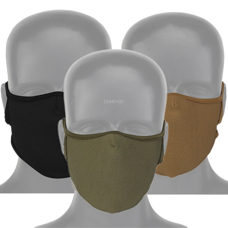 Тактическая полумаска для лица с силиконовой Балаклава, дышащая защита ушей, пылезащитная маска для лица для охоты и езды на велосипеде - размер M / L
Тактическая полумаска для лица с силиконовой Балаклава, дышащая защита ушей, пылезащитная маска для лица для охоты и езды на велосипеде - размер M / L