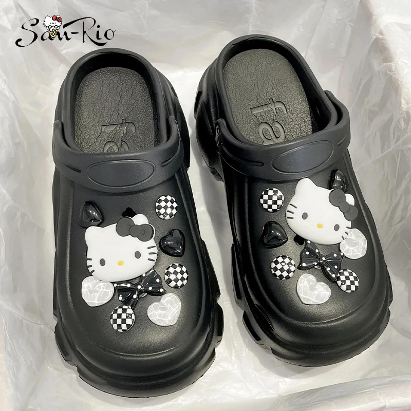 Hello Kitty Platform Sandals Cartoon Shoes Breathable Hole Design Cushioned Sole Beach Hole Clogs Outdoor Summer Non-Slip Shoes
Hello Kitty Platform Sandals Cartoon Shoes Breathable Hole Design Cushioned Sole Beach Hole Clogs Outdoor Summer Non-Slip Shoes