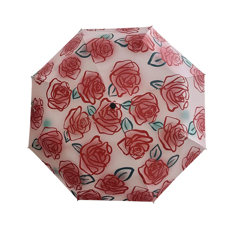 UV umbrella folding umbrella Beautiful red rose lady Wind and sun protection Travel portable Holiday gifts umbrellas
UV umbrella folding umbrella Beautiful red rose lady Wind and sun protection Travel portable Holiday gifts umbrellas