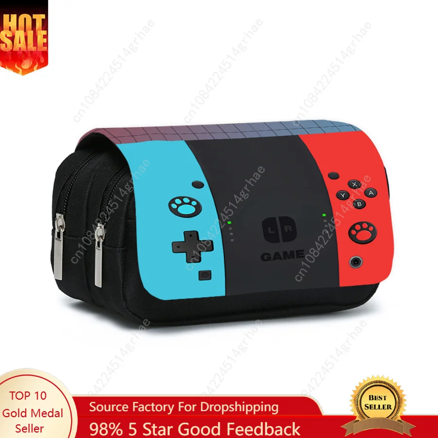 Games Console Double Layered Flip Pen Case For Boy/Girls Best Gifts 2D Cartoon Teenagers Pen Bag School Supplies For Children
Games Console Double Layered Flip Pen Case For Boy/Girls Best Gifts 2D Cartoon Teenagers Pen Bag School Supplies For Children
