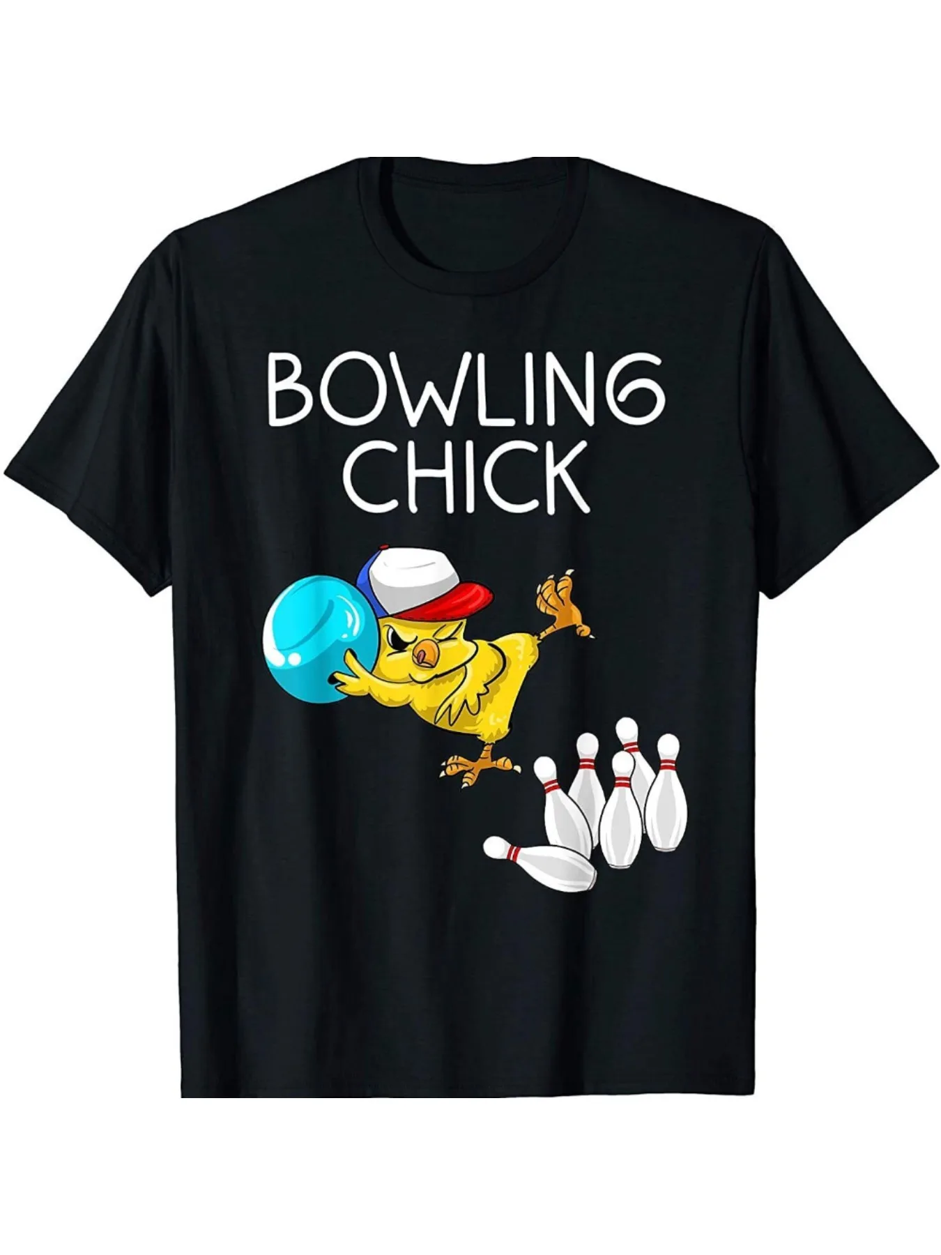 Funny Bowling Chick Graphic Tee - 100% Cotton, Breathable & Stretchy Casual T-Shirt for Men - Perfect for Sports & Leisure
Funny Bowling Chick Graphic Tee - 100% Cotton, Breathable & Stretchy Casual T-Shirt for Men - Perfect for Sports & Leisure