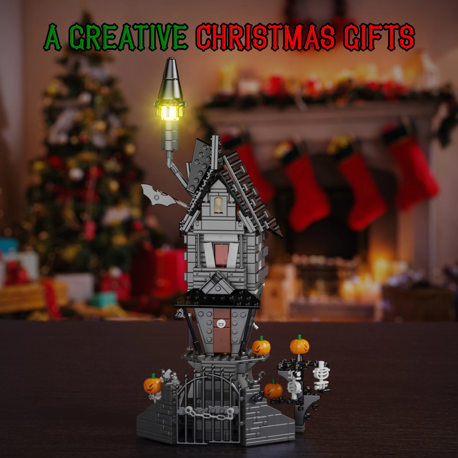 MOC Halloween Demo Pumpkin Nightmare House Building Blocks Set Ghost Skeleton Hut Bricks Toys Children Christmas Birthday Gifts
MOC Halloween Demo Pumpkin Nightmare House Building Blocks Set Ghost Skeleton Hut Bricks Toys Children Christmas Birthday Gifts