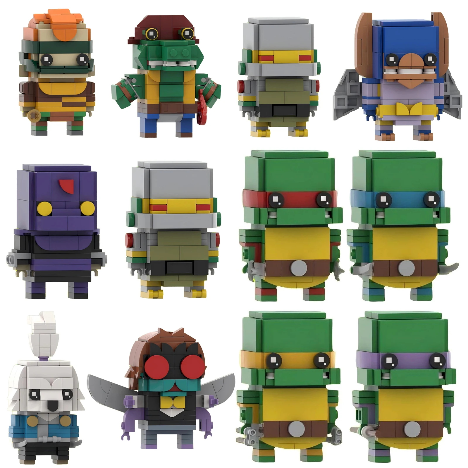 Anime Series Turtle Cartoon Character Building Blocks MOC Ninja Turtle Square Head Figures Assembly Model Puzzle Kids Toy Gift
Anime Series Turtle Cartoon Character Building Blocks MOC Ninja Turtle Square Head Figures Assembly Model Puzzle Kids Toy Gift