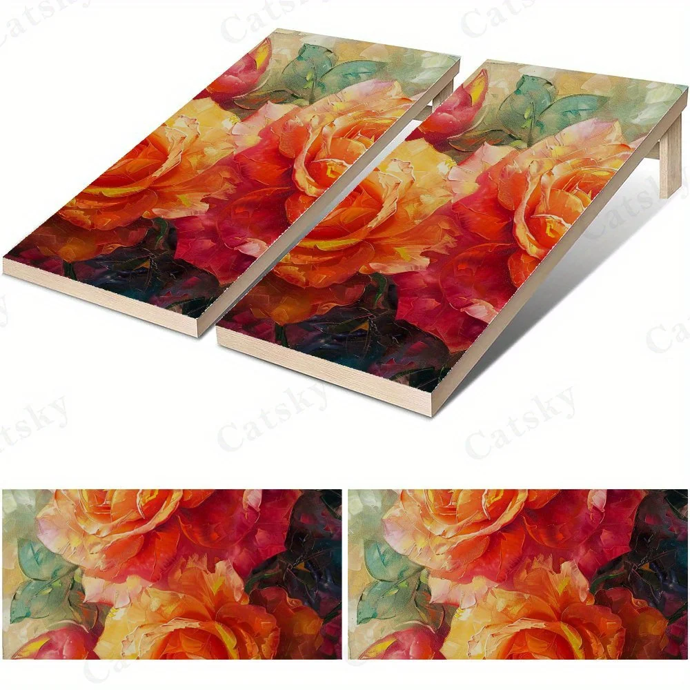 Vibrant Rose Oil Painting,Blossom Floral Art,Colorful Flower Decor,High Value! 2D Flat Vinyl Sandboard Stickers - Bubble-Free, E
Vibrant Rose Oil Painting,Blossom Floral Art,Colorful Flower Decor,High Value! 2D Flat Vinyl Sandboard Stickers - Bubble-Free, E