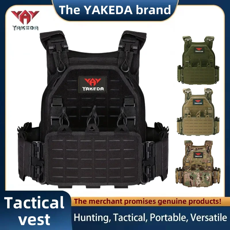 YAKEDA Tactical Vest 6094 Fast detachable light laser cut outdoor hunting black gear carry vest of high quality
YAKEDA Tactical Vest 6094 Fast detachable light laser cut outdoor hunting black gear carry vest of high quality