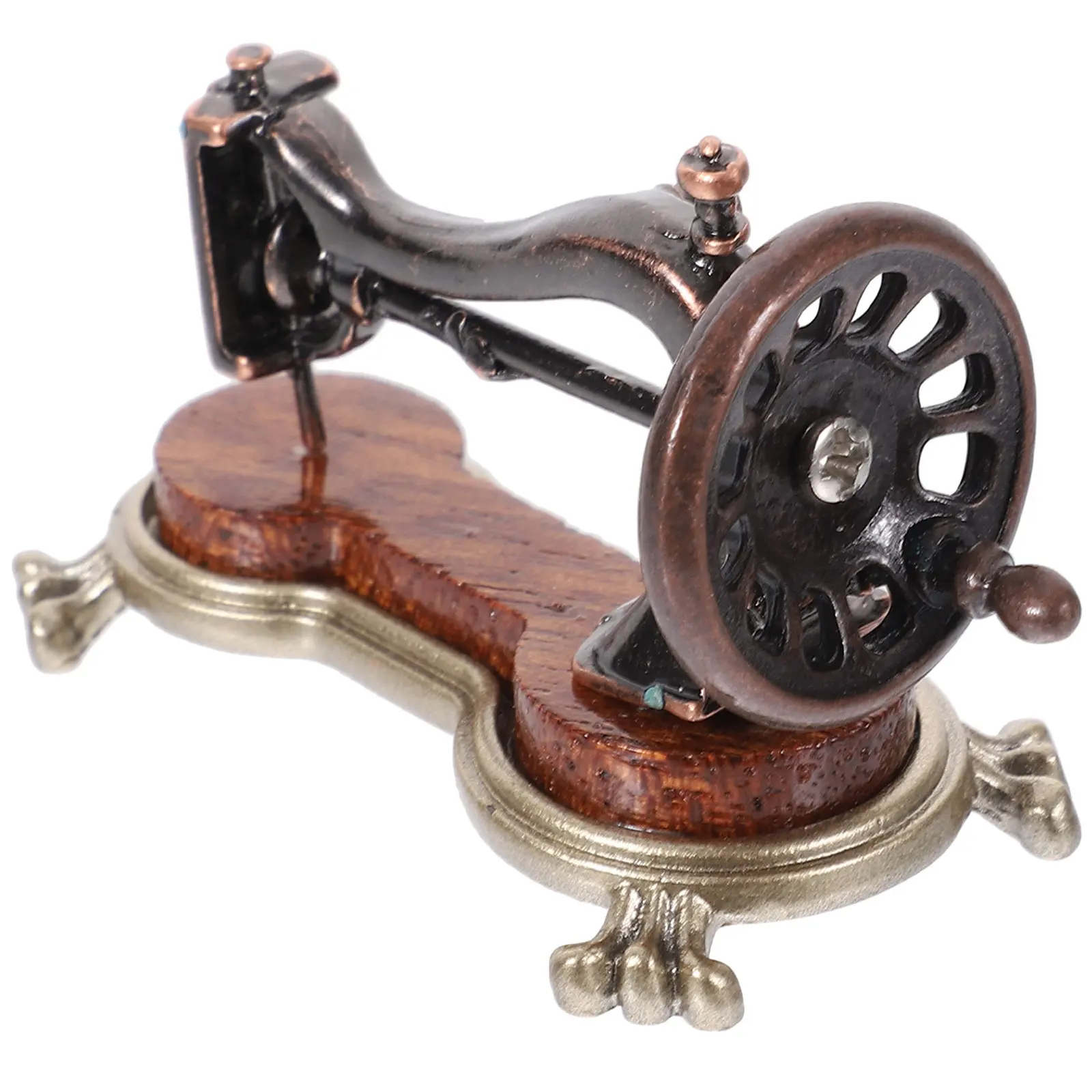 Mini Sewing Machine Retro Vintage Wood Zinc Alloy Small House Prop Decorative Micro Landscape Adorns Creative Home Ornament
Mini Sewing Machine Retro Vintage Wood Zinc Alloy Small House Prop Decorative Micro Landscape Adorns Creative Home Ornament