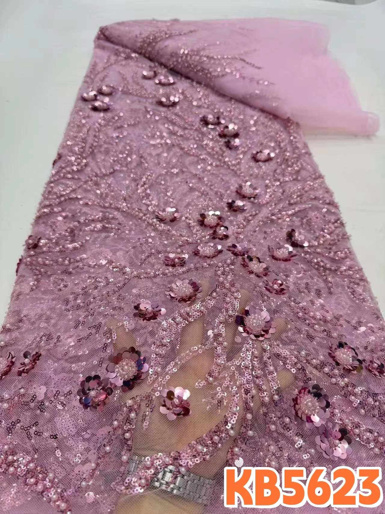 DREAMYALISI Gold Beads Embroidery French Tulle Lace Fabric for Party Nigerian Black Sequines Lace Fabric Embroidered Lace KB5623
DREAMYALISI Gold Beads Embroidery French Tulle Lace Fabric for Party Nigerian Black Sequines Lace Fabric Embroidered Lace KB5623