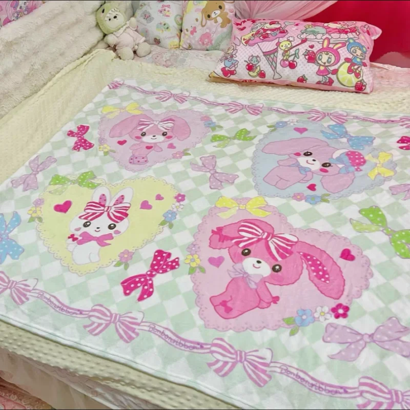 Kawaii милое коралловое плюшевое одеяло с лентой Bonbonribbon, офисные и домашние одеяла для отдыха на стульях, мягкие одеяла с принтом для любящих мультфильмов
Kawaii милое коралловое плюшевое одеяло с лентой Bonbonribbon, офисные и домашние одеяла для отдыха на стульях, мягкие одеяла с принтом для любящих мультфильмов