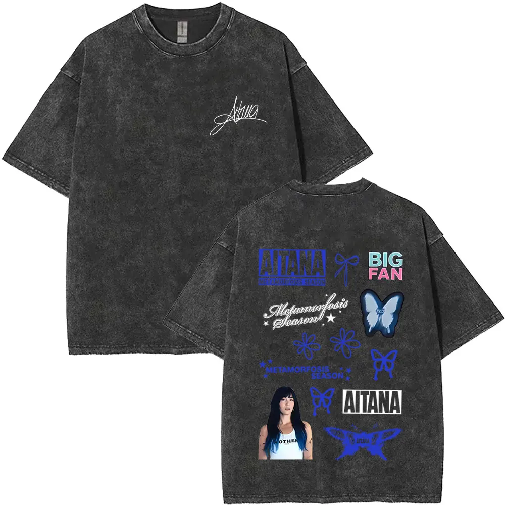 Washed Vintage Singer Aitana Logo Graphic T Shirt CUARTO AZUL World Tour 2026 Merch T-shirt Men Women Fashion Oversized T-shirts
Washed Vintage Singer Aitana Logo Graphic T Shirt CUARTO AZUL World Tour 2026 Merch T-shirt Men Women Fashion Oversized T-shirts