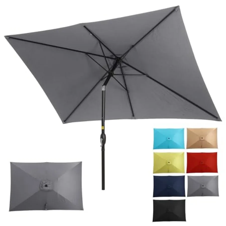 SUNVIVI OUTDOOR Patio Umbrella Rectangular Patio Umbrella Metal Pole Square Outdoor Umbrella with Crank and Push Button Tilt La
SUNVIVI OUTDOOR Patio Umbrella Rectangular Patio Umbrella Metal Pole Square Outdoor Umbrella with Crank and Push Button Tilt La