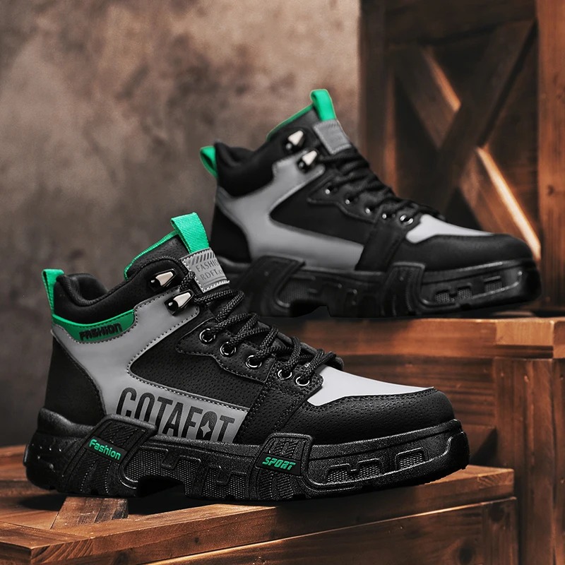 Ankle Leather Outdoor Wear-Resistant Walking Fashion Luxury Designer Work Boots Cowboy Sneakers High Top Boots Casual Men Boots
Ankle Leather Outdoor Wear-Resistant Walking Fashion Luxury Designer Work Boots Cowboy Sneakers High Top Boots Casual Men Boots