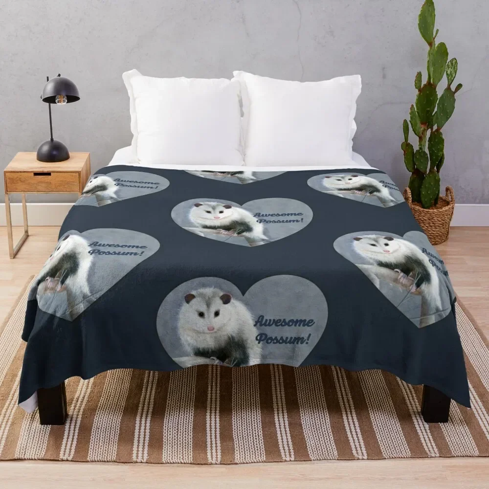 Awesome Possum! Original wildlife artwork. Throw Blanket funny gift Comforter Luxury Designer Bed linens Blankets
Awesome Possum! Original wildlife artwork. Throw Blanket funny gift Comforter Luxury Designer Bed linens Blankets