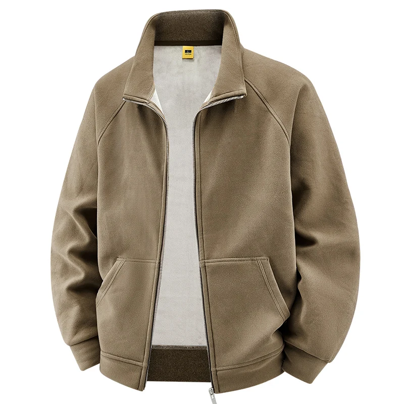 Fleece-lined Thicken Men's Autumn Winter Jacket Warm Stand-up Collar Casual Sports Coat Men Simple Solid Color Business Jacket
Fleece-lined Thicken Men's Autumn Winter Jacket Warm Stand-up Collar Casual Sports Coat Men Simple Solid Color Business Jacket
