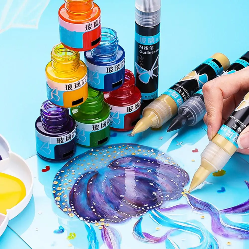Adults Glass Paint Vibrant Glass Paint for Wine Bottles Ceramics Safe Pigment for Light Bulbs Stained Glass Color for Projects
Adults Glass Paint Vibrant Glass Paint for Wine Bottles Ceramics Safe Pigment for Light Bulbs Stained Glass Color for Projects