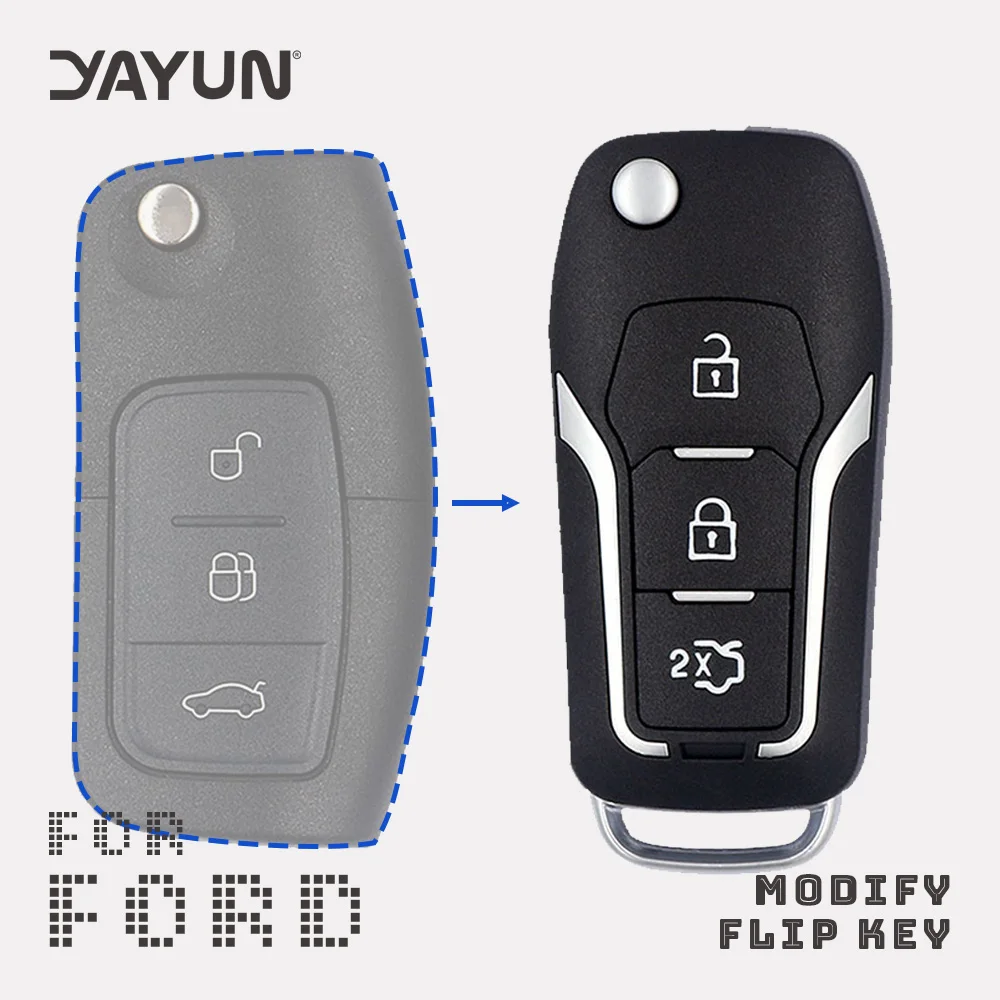 YAYUN Flip Folding 3 Buttons Modified Filp Car Remote Key Shell ForFord C Max S Max Galaxy Focus Fiesta Ecosport Kuga Escape
YAYUN Flip Folding 3 Buttons Modified Filp Car Remote Key Shell ForFord C Max S Max Galaxy Focus Fiesta Ecosport Kuga Escape