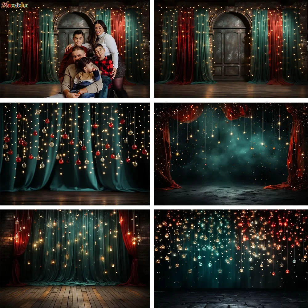Christmas Eve Party Background Banner Retro Red Green Curtain Glitter Xmas Balls Decor Backdrop Props Studio Photoshoot Supplies
Christmas Eve Party Background Banner Retro Red Green Curtain Glitter Xmas Balls Decor Backdrop Props Studio Photoshoot Supplies