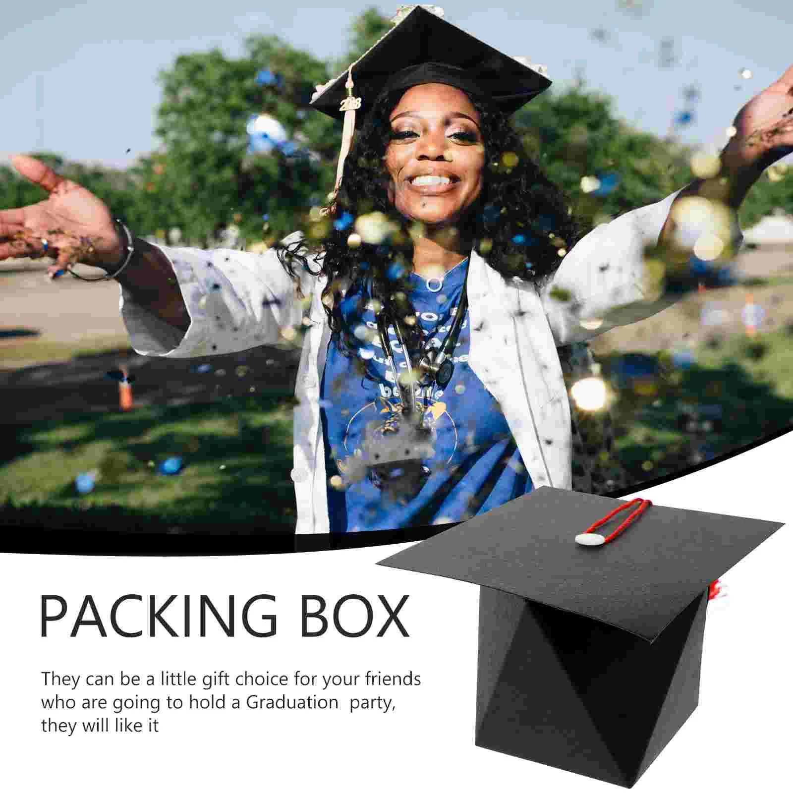 50 Pcs Graduation Cap Candy Box Black Hat Yellow Tassel Easy Assembly Card Paper Gift Packaging Box Versatile Treat
50 Pcs Graduation Cap Candy Box Black Hat Yellow Tassel Easy Assembly Card Paper Gift Packaging Box Versatile Treat