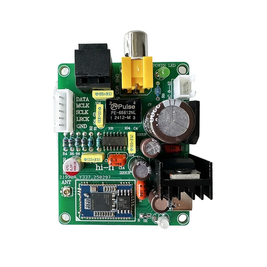 QCC3084 Bluetooth 5.4 Fiber Coaxial I2S Digital Output Board DC 8-16V LDAC APTX HD
QCC3084 Bluetooth 5.4 Fiber Coaxial I2S Digital Output Board DC 8-16V LDAC APTX HD