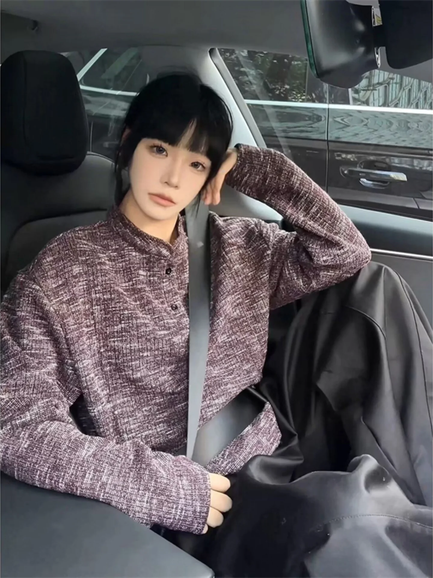 Loose Fit Men's Knitted Sweater Autumn Winter Stand Collar Base Layer irt Inner Wear American Retro Lazy Sle Henry Collar
Loose Fit Men's Knitted Sweater Autumn Winter Stand Collar Base Layer irt Inner Wear American Retro Lazy Sle Henry Collar