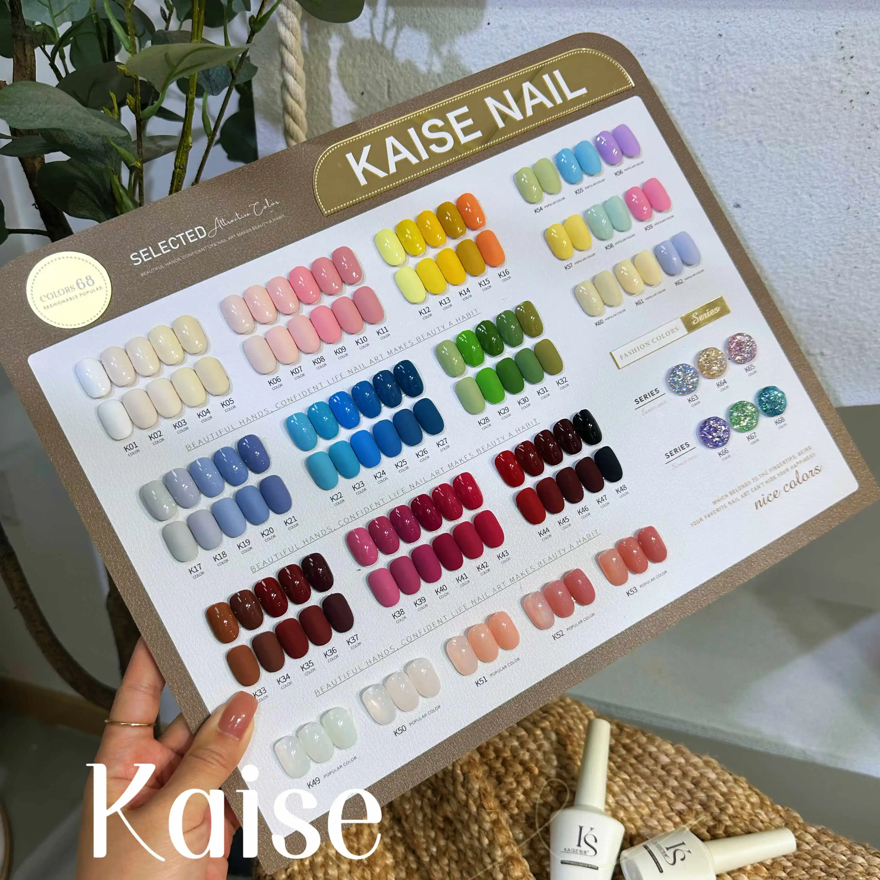 KAISE Multicolor 68 Colors Nail Gel Set Solid Color 2025 New Hot Sale Spring Nail Art Kit Non-toxic UV Gel Nail Salon Wholesale
KAISE Multicolor 68 Colors Nail Gel Set Solid Color 2025 New Hot Sale Spring Nail Art Kit Non-toxic UV Gel Nail Salon Wholesale
