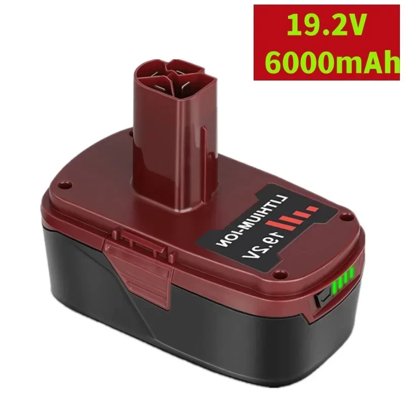 2 Pack 6.0Ah 19.2V Lithium ion Battery Replacement for Craftsman 19.2 Volt Battery XCP DieHard PP2011 PP2030 130156001130279005
2 Pack 6.0Ah 19.2V Lithium ion Battery Replacement for Craftsman 19.2 Volt Battery XCP DieHard PP2011 PP2030 130156001130279005